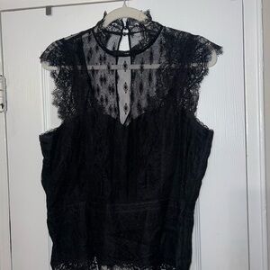 H&M Black Lace Top
